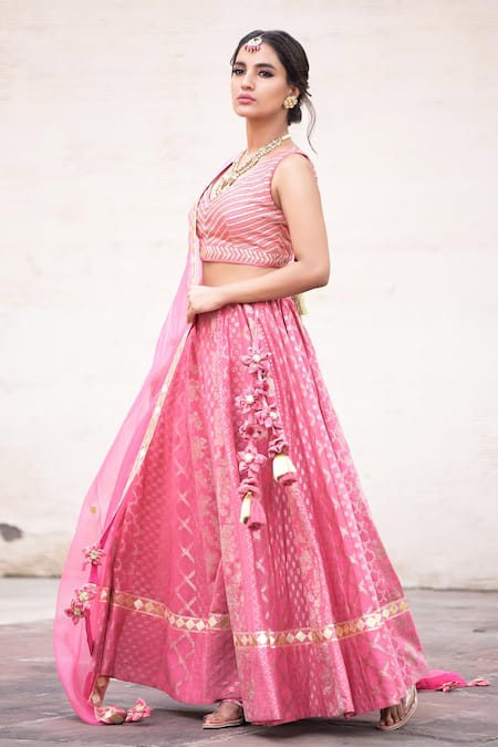Simar Dugal Printed Lehenga Set 