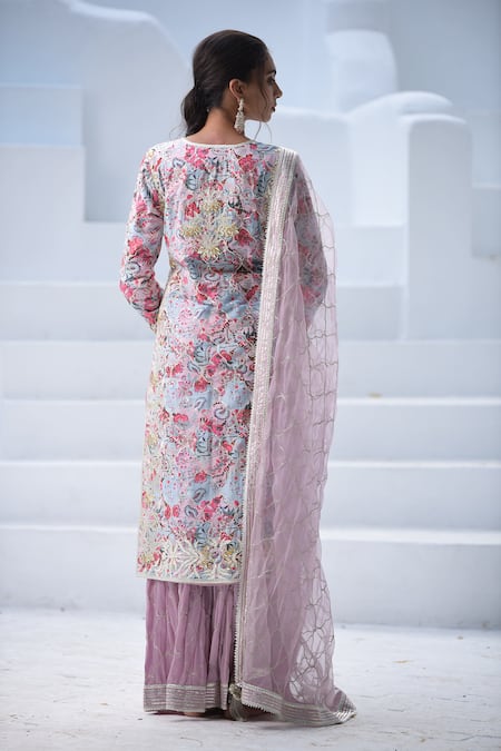 Simar Dugal Banarasi Patchwork Kurta Set 