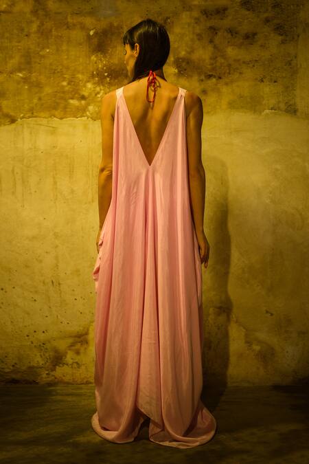 Stephany Cotton Silk Maxi Dress 