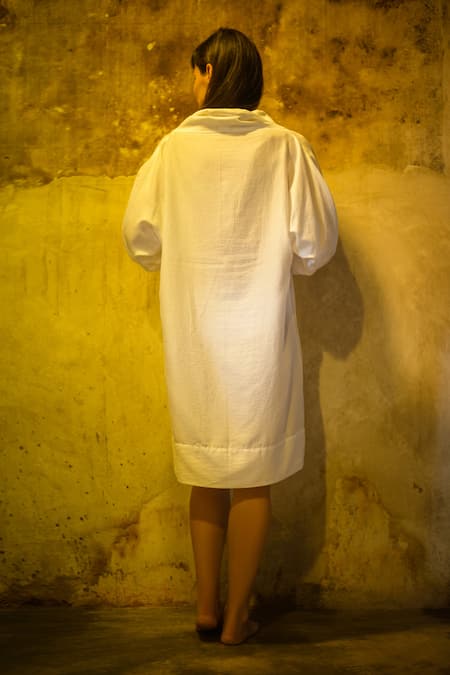 Stephany Cotton Satin Dress 