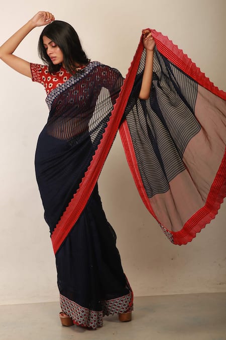 Soumodeep Dutta Handwoven Silk Saree 