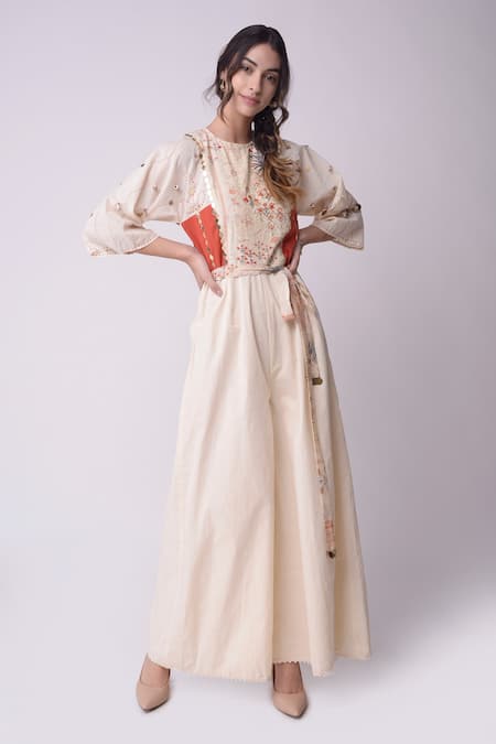 Shwetanga Organic Cotton Printed Jumpsuit 