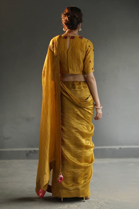 Begum Tissue Saree With Blouse 