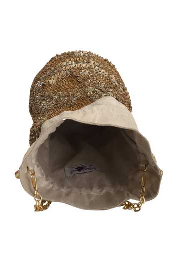 Buy_The Purple Sack_Gray Sequins Grey And Gold Embroidered Potli Bag _Online_at_Aza_Fashions