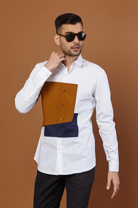 Seven Cotton Panel Shirt 