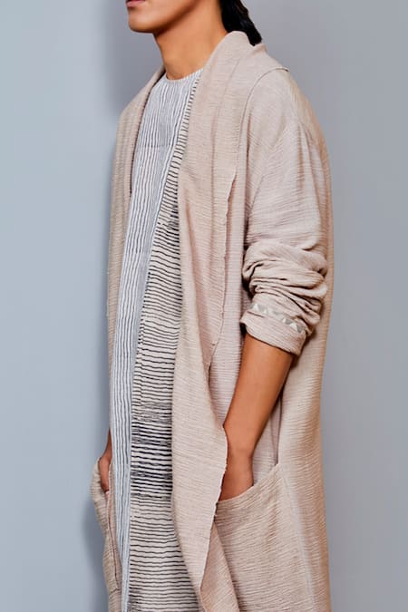 Urvashi Kaur_White Organic Cotton Kurta _Online_at_Aza_Fashions