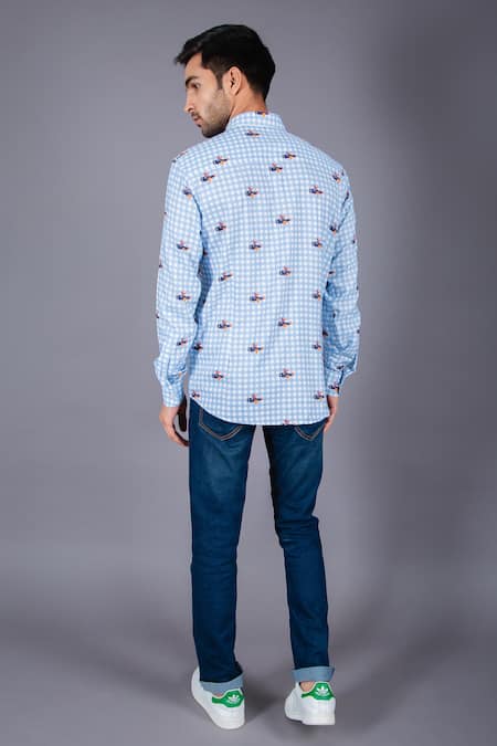 Eleven Brothers Cotton Checkered Shirt 