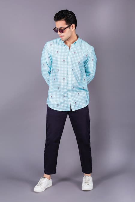 Eleven Brothers Cotton Checkered Shirt 