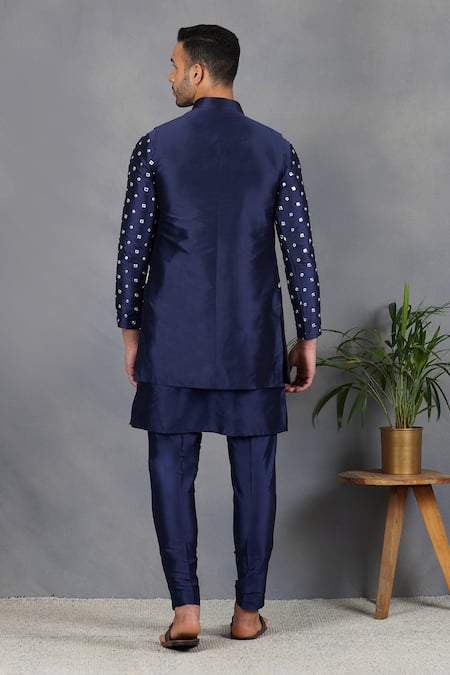 Eleven Brothers Ruh Embroidered Bundi & Kurta Set 