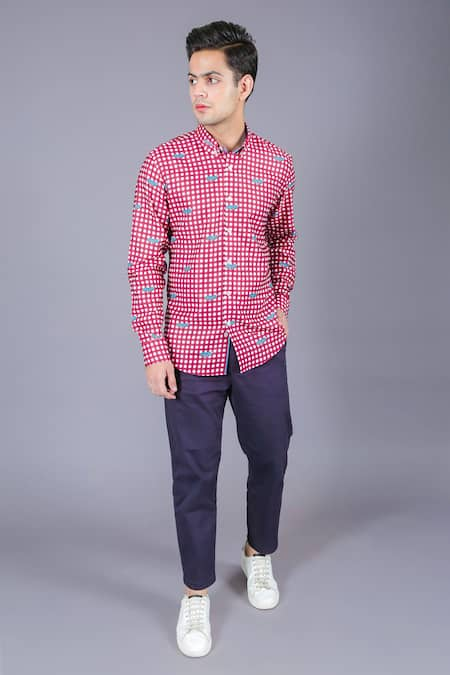 Eleven Brothers Cotton Checkered Shirt 