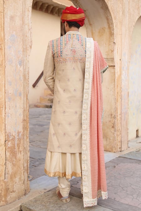 Soniya G Embroidered Sherwani Set For Kids