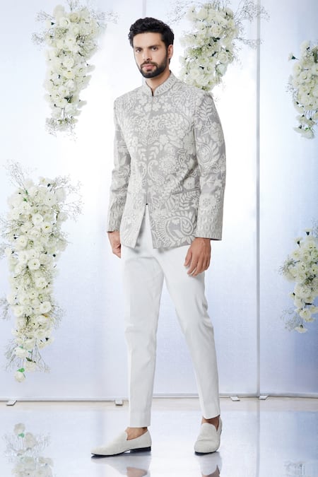 Seema Gujral Sequin Work Bandhgala Set 