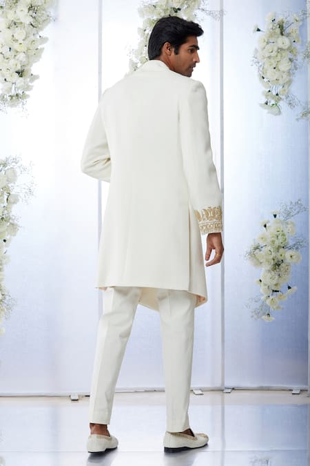 Seema Gujral Matka Silk Sherwani Set 