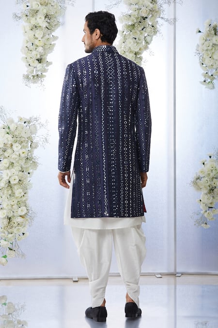 Seema Gujral Mirror Work Sherwani Set 