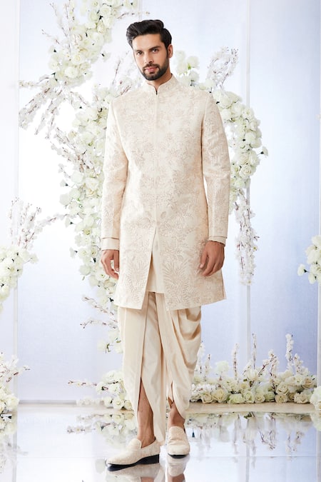 Seema Gujral Gota Embroidered Sherwani Set 