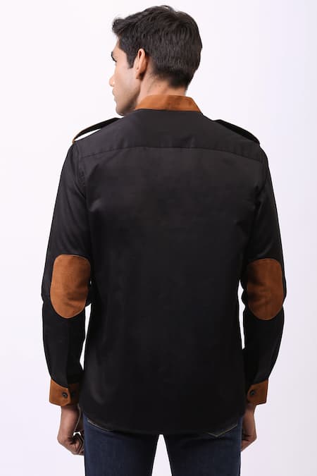 Cosa Nostraa Giza Cotton Panelled Shirt 