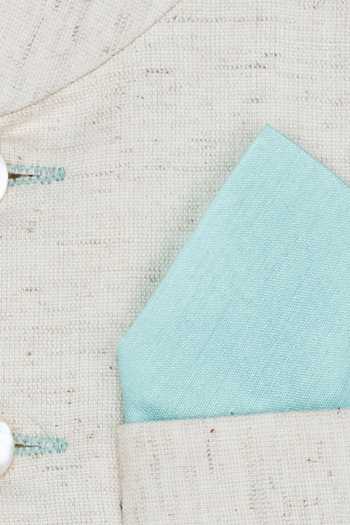 Little Stars Blue Shaded Nehru Jacket And Kurta Set at Aza Fashions Little Stars_Blue Shaded Nehru Jacket And Kurta Set_at_Aza_Fashions