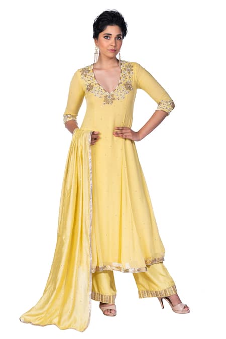 Debarun Chanderi Anarkali Set 