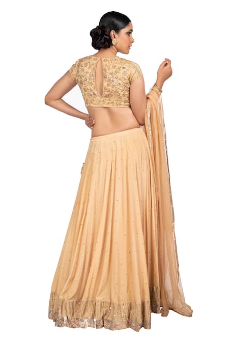 Debarun Chanderi Lehenga Set 