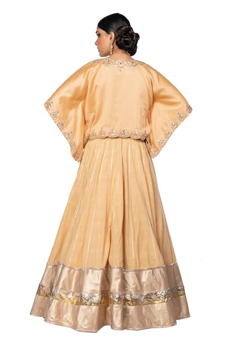 Debarun Chanderi Silk Lehenga Set 