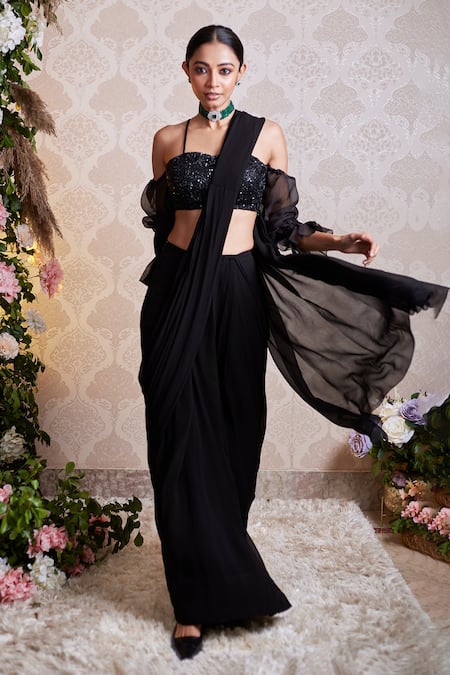 Soha by Harleen and Sona Amaia Pre-Draped Saree With Blouse 