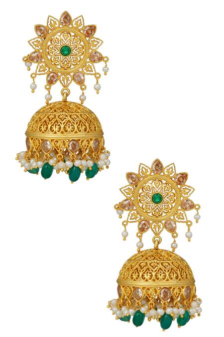 Buy Pure Gold Jhumka Designs - Kalyan Gold Jhumka Earring Collection
