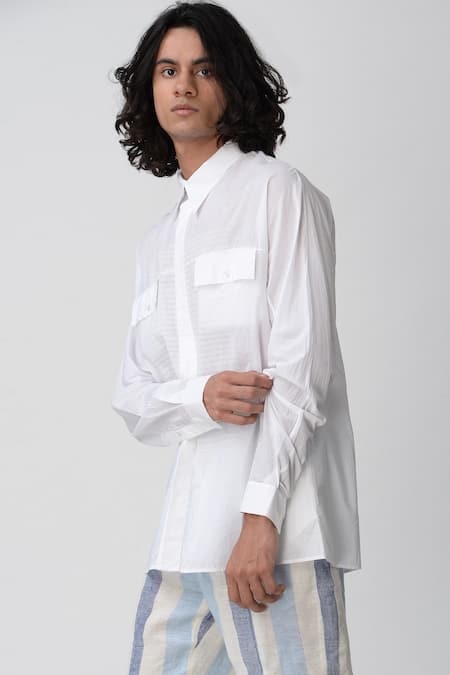 Rajesh Pratap Singh Printed Cotton Shirt 