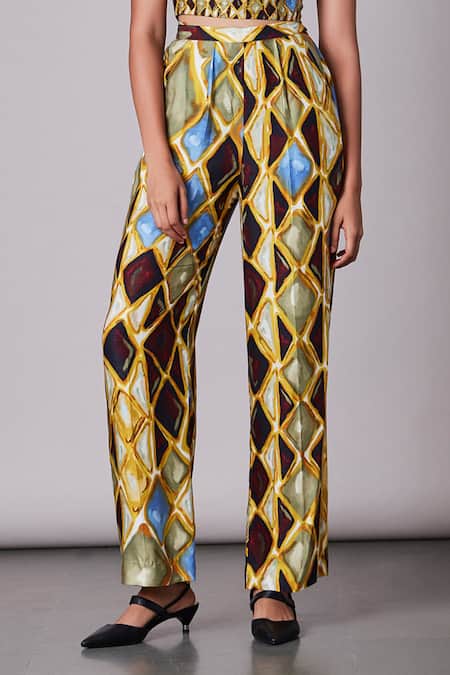 Globus Flared Women Gold Trousers - Buy Globus Flared Women Gold Trousers  Online at Best Prices in India | Flipkart.com