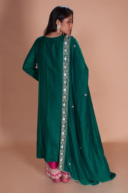 Soha By Harleen And Sona Kimaya Embroidered Kurta Palazzo Set 