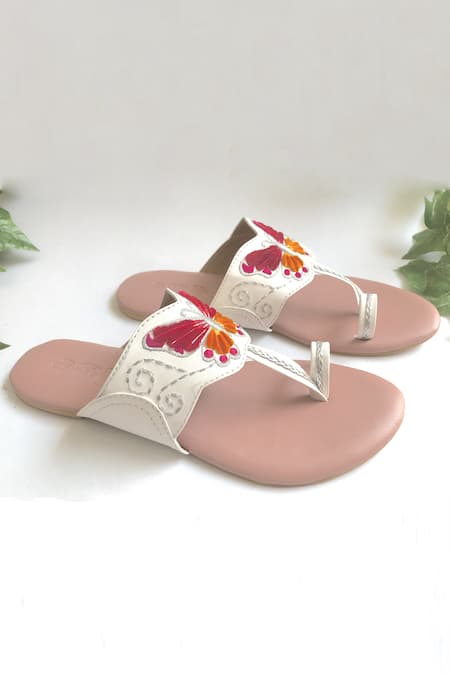 Embroidered sandals hot sale