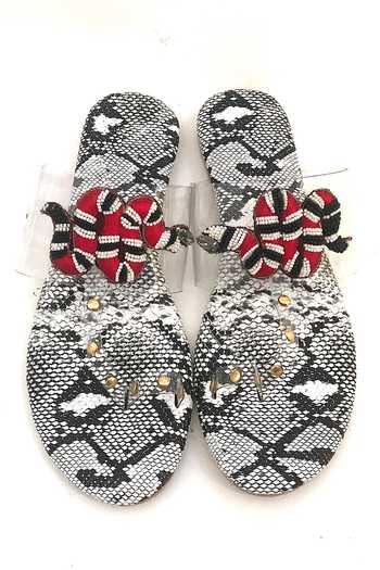 Shop Sole House Black Embroidered Clear Strap Animal Print Sandals at Aza Fashions Shop_Sole House_Black Embroidered Clear Strap Animal Print Sandals_at_Aza_Fashions