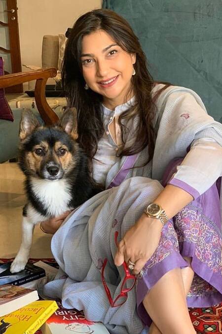 Kanika Sharma Chanderi Kurta Pant Set 
