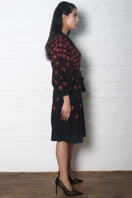 Chandrima Embroidered Jacket Dress 