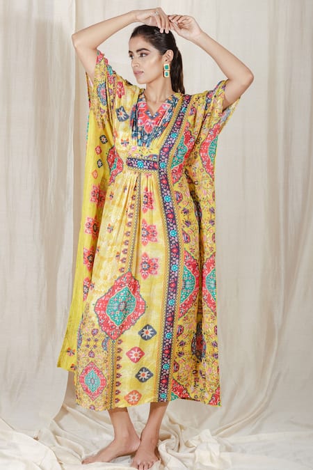 The Boozy Button Single Ladies Printed Kaftan 