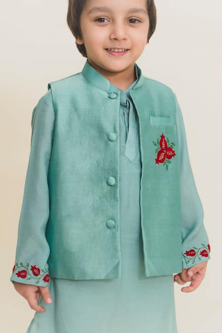 MR Brat Blue Chanderi, Cotton, Muslin Embroidery Aqua Kurta Set Online at Aza Fashions MR Brat_Blue Chanderi, Cotton, Muslin Embroidery Aqua Kurta Set _Online_at_Aza_Fashions