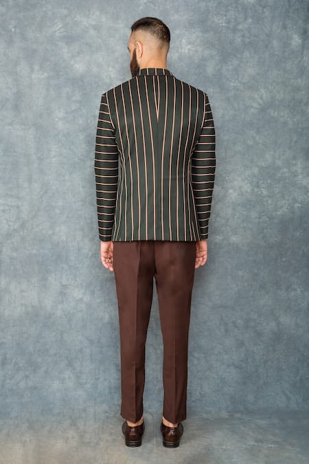 Sarab Khanijou Striped Blazer & Pant Set 