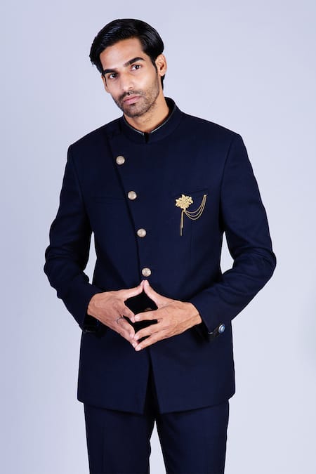 Sarab Khanijou Overlap Bandhgala Set 