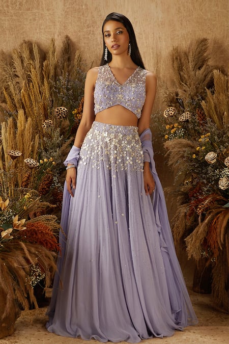 Shloka Khialani Embroidered Lehenga Set 