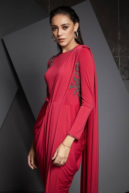 Jumpsuit saree clearance online