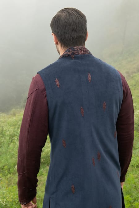 Sarab Khanijou Sequin Work Jacket & Kurta Set 