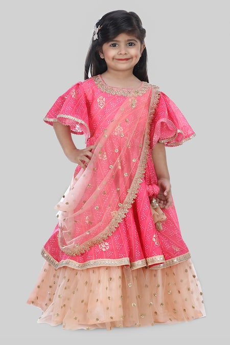 Shining Kanika Chanderi Layered Anarkali 