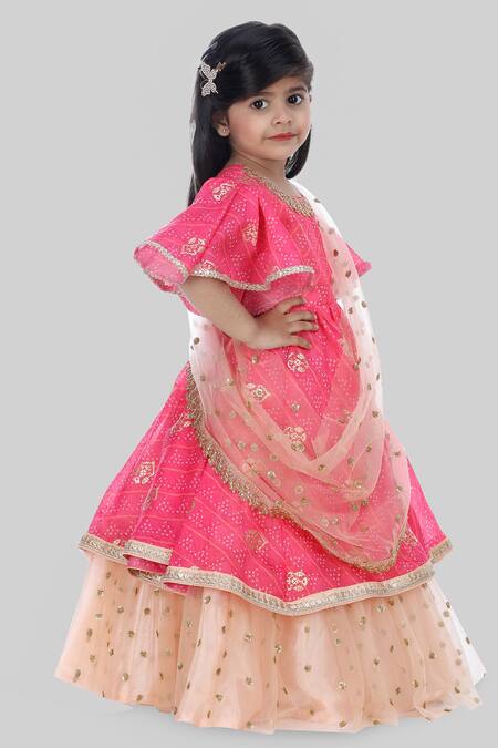 Shining Kanika_Pink Chanderi, Cotton, Chiffon Sequins, Embroidery Layered Anarkali_Online_at_Aza_Fashions