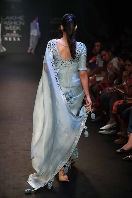 Punit Balana Patra work saree with blouse 