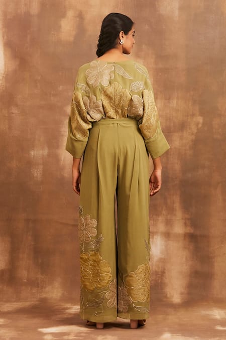 Sue Mue Embroidered Jumpsuit 