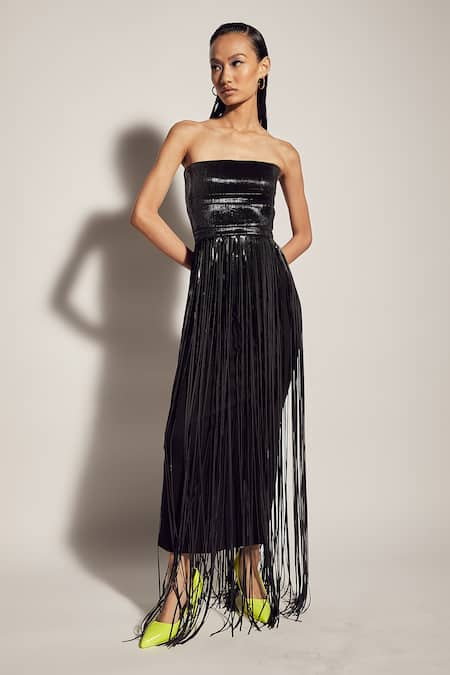 Sameer Madan Strapless Dress 