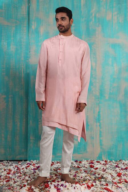 Buy Smriti By Anju Agarwal Pink Jacket And Kurta Silk, Pant Malai Cotton Sequins, Aadvay Nehru With Set Online at Aza Fashions Buy_Smriti By Anju Agarwal_Pink Jacket And Kurta Silk, Pant Malai Cotton Sequins, Aadvay Nehru With Set_Online_at_Aza_Fashions
