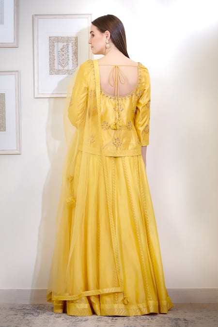 Shyam Narayan Prasad Embroidered Lehenga Set 