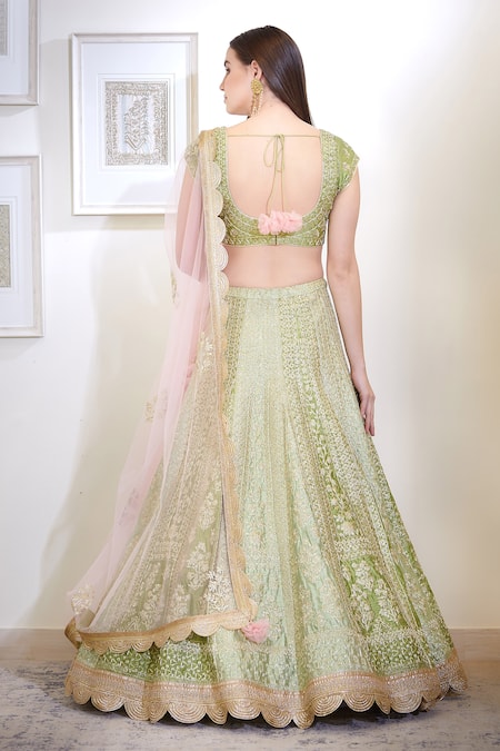 Shyam Narayan Prasad Silk Lehenga Set 