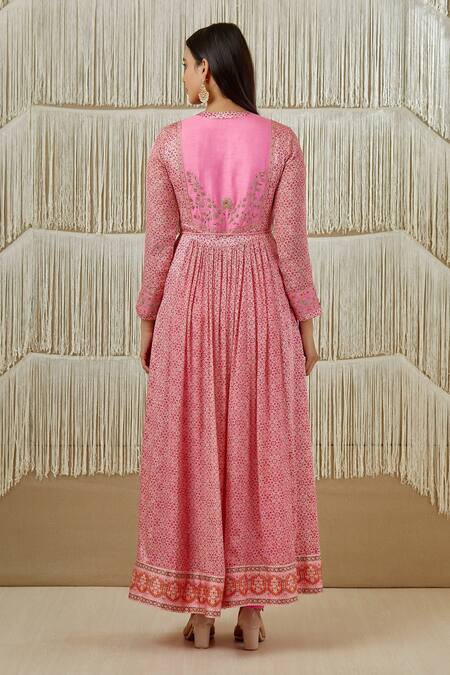 Shyam Narayan Prasad Floral Print Anarkali Set 