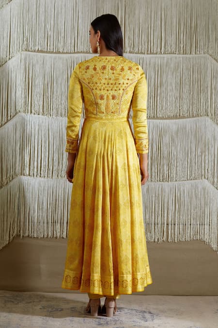 Shyam Narayan Prasad Floral Print Anarkali Set